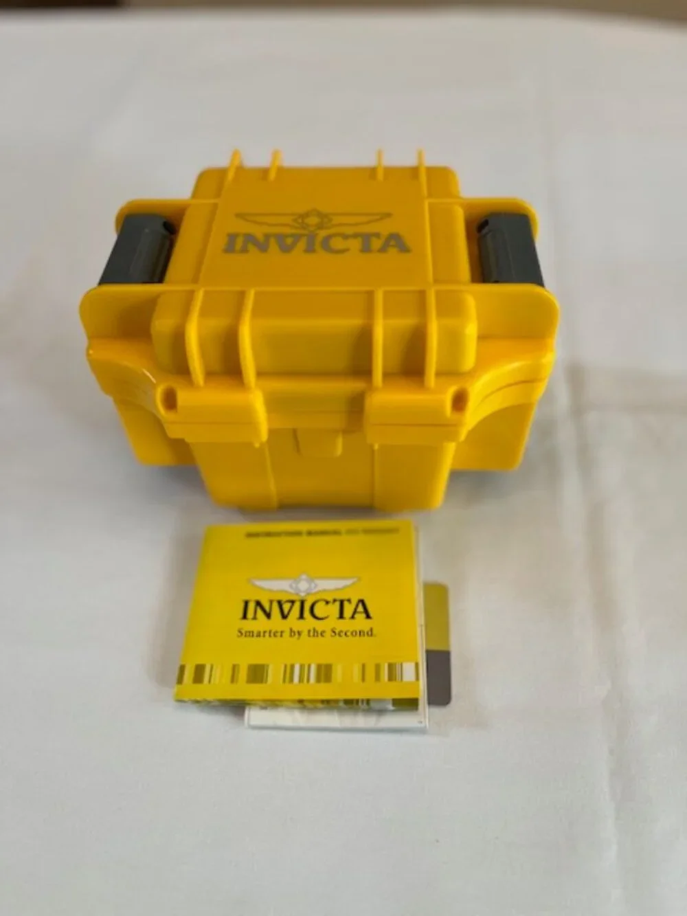 INVICTA | 1205 Tritnite with Case Blue Dial with Date-NEW Battery-EUC